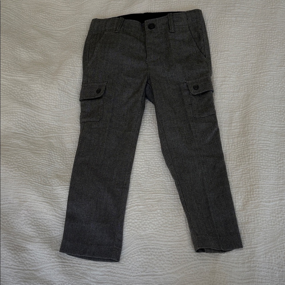 Janie and Jack Gray Kids Cargo Pants